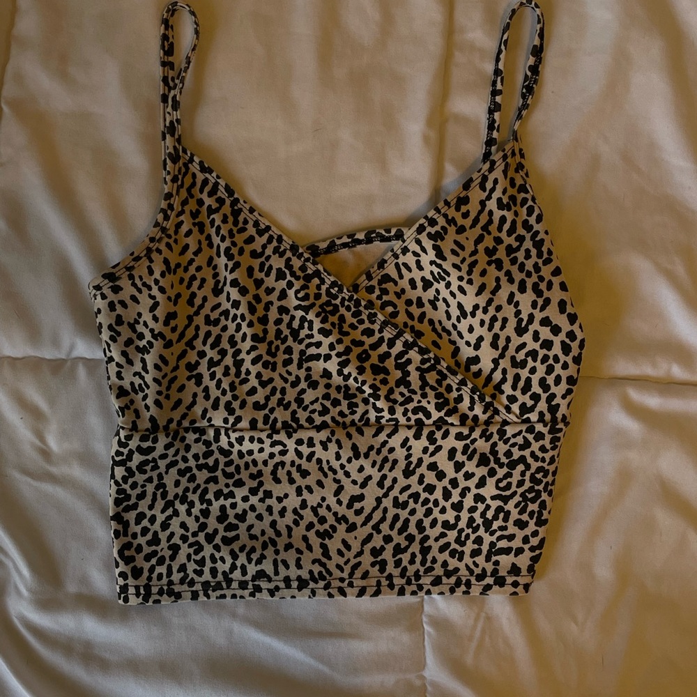 SHEIN cheetah print top.